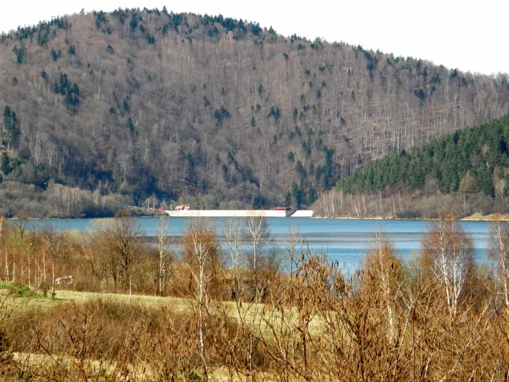 Zalew Klimkówka panorama